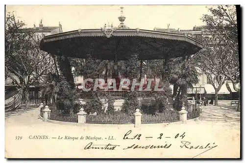 Cartes postales Kiosque de musique Cannes