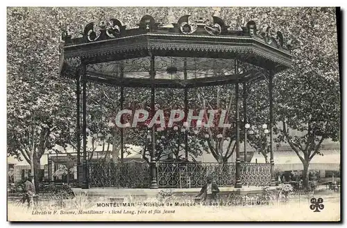 Cartes postales Kiosque de musique Allees du Champ de Mars Montelimar