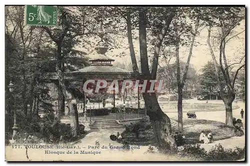 Cartes postales Kiosque de la musique Parc du Grand Rond Toulouse