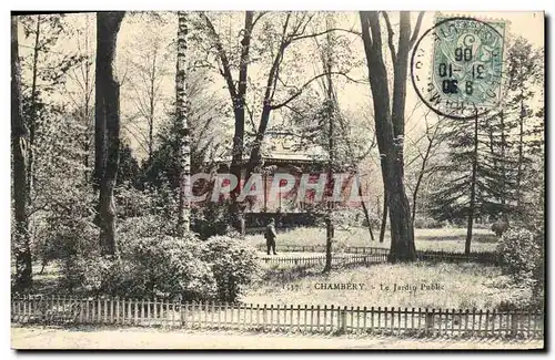 Ansichtskarte AK Kiosque Chambery Le jardin public