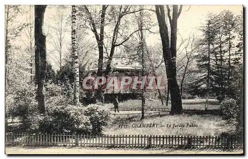 Ansichtskarte AK Kiosque Chambery Le jardin public