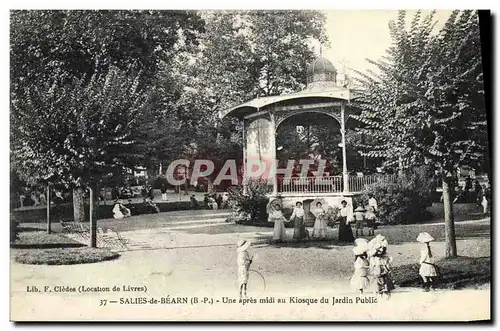 Cartes postales Kiosque Salies de Bearn Une apres midi au kiosque du jardin public