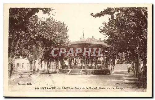 Cartes postales Kiosque Place de la Sous Prefecture Villefranche sur Saone