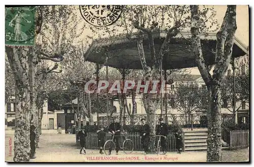 Cartes postales Kiosque a musique Villefranche sur Saone Velo Cycle