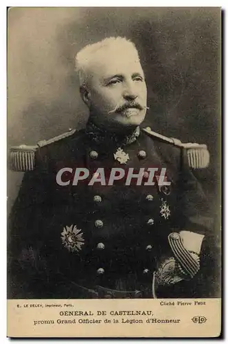 Ansichtskarte AK Militaria General de Castelnau promu Grand officier de la legion d&#39honneur