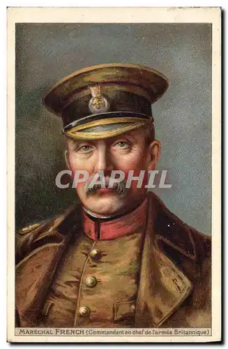 Cartes postales Militaria Marechal French Commandant en chef de l&#39armee britannique