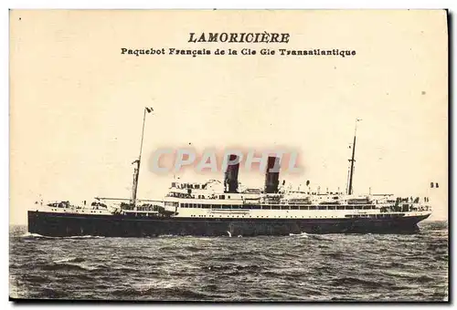 Ansichtskarte AK Bateau Paquebot Francais de la Cie Gle Transatlantique Lamoriciere