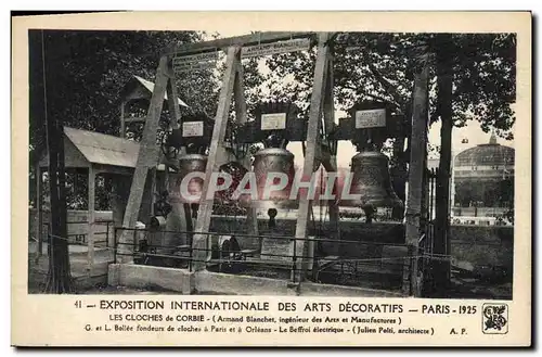 Ansichtskarte AK Cloche Paris Exposition internationale des Arts Decoratifs Les cloches de Corbie