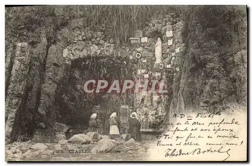 Cartes postales Folklore Botrel Etables les grottes