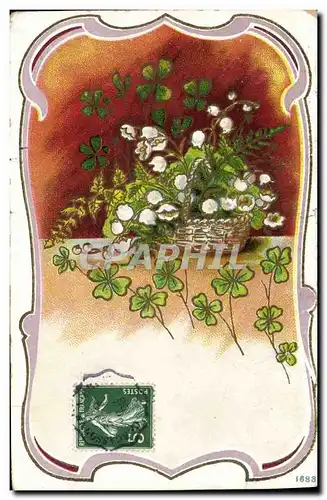 Cartes postales Fantaisie Fleurs Muguet