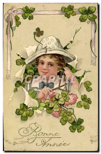 Cartes postales Fantaisie Fleurs Enfant