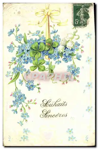 Cartes postales Fantaisie Fleurs