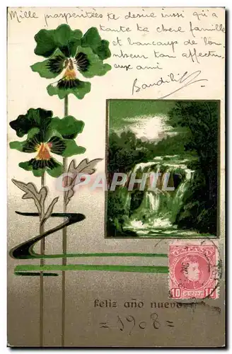 Cartes postales Fantaisie Fleurs