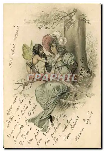 Cartes postales Fantaisie Femme Ange