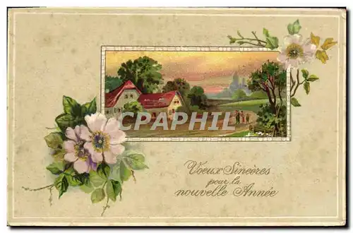 Cartes postales Fantaisie Fleurs