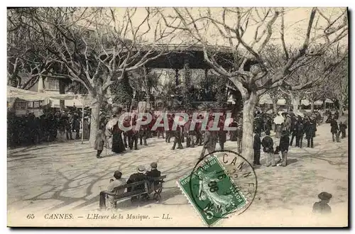 Cartes postales Kiosque Cannes L&#39heure de la musique