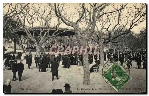 Cartes postales Kiosque de musique Cannes