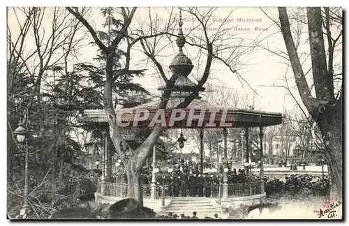 Cartes postales Kiosque Toulouse Concert militaire de l&#39ecole d&#39artillerie Au grand rond