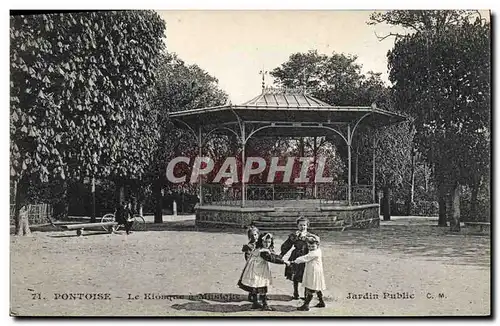 Cartes postales Kiosque a musique Enfants Pontoise