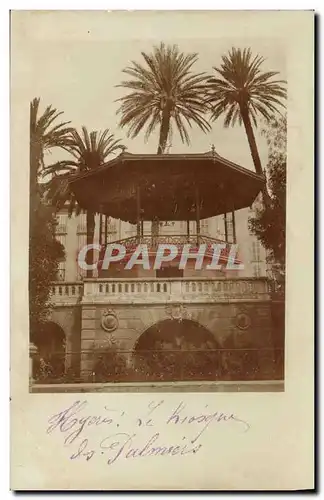 CARTE PHOTO Kiosque Hyeres Les palmiers