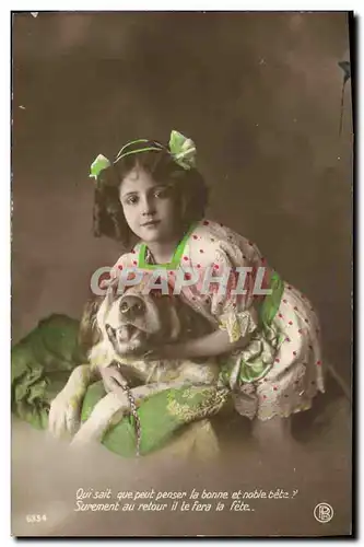 Cartes postales Chiens Chien Enfant