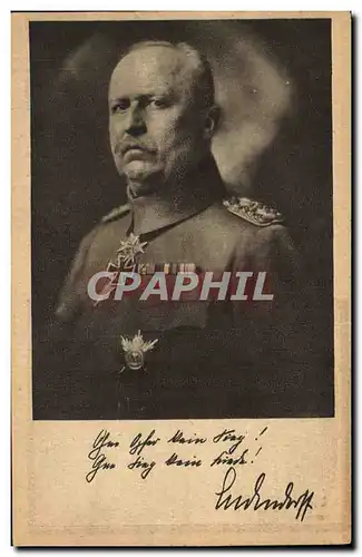 Cartes postales Militaria Ludendorff