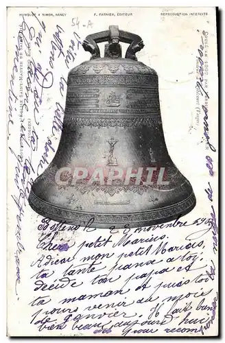 Cartes postales Cloche Bourdon de l&#39eglise Saint Martin de Saint Die Vosges