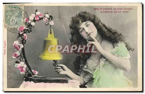 Cartes postales Cloche Femme