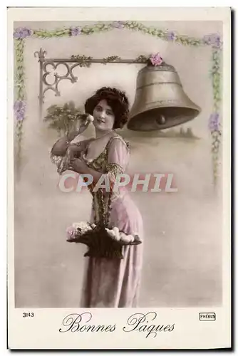 Cartes postales Cloche Femme