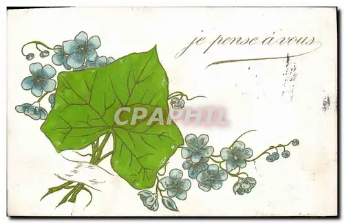 Cartes postales Fantaisie Fleurs Trefle