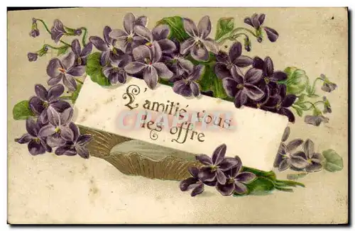 Cartes postales Fantaisie Fleurs