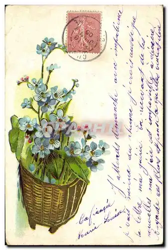 Cartes postales Fantaisie Fleurs