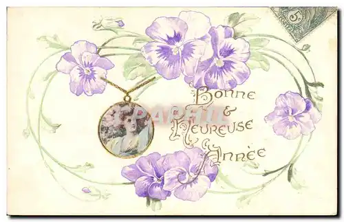 Cartes postales Fantaisie Fleurs Femme