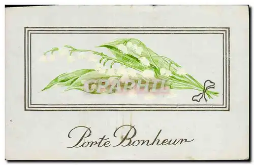 Cartes postales Fantaisie Fleurs Muguet