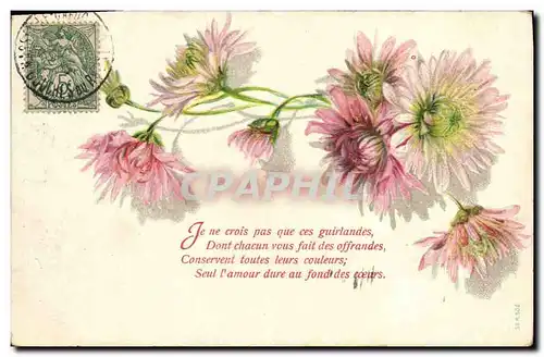 Cartes postales Fantaisie Fleurs