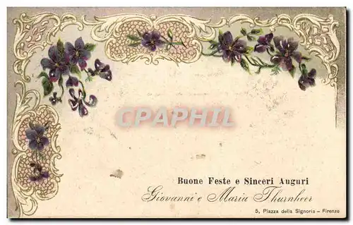 Cartes postales Fantaisie Fleurs