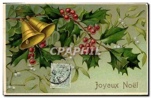 Cartes postales Fantaisie Fleurs Noel