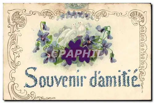 Cartes postales Fantaisie Fleurs Colombes