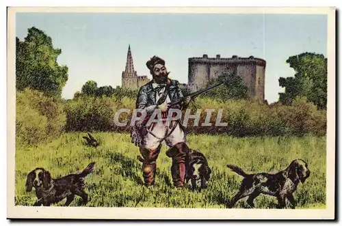 Cartes postales Chasse Tarascon sur Rhone Tartarin partant pour la chasse