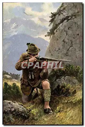 Cartes postales Chasse Chasseur Fusil