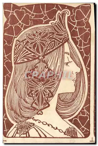 Cartes postales Fantaisie Illustrateur Femme