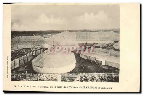 Cartes postales Vue a vol d&#39oiseau de la Cite des Tentes de Bernum & Bailey Cirque