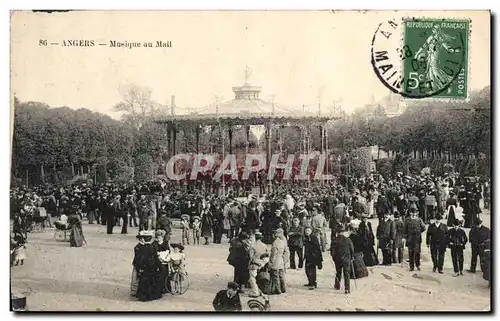 Cartes postales Kiosque Angers Musique au Mail