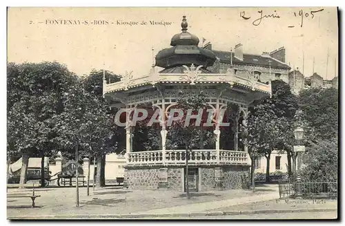 Cartes postales Kiosque de musique Fontenay sous Bois