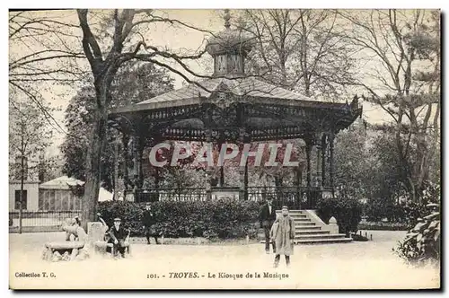 Ansichtskarte AK Kiosque de la musique Troyes