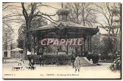 Cartes postales Kiosque de la musique Troyes