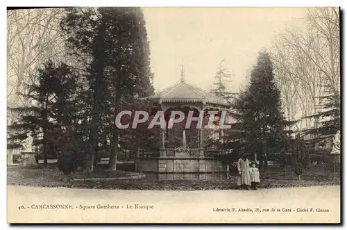 Cartes postales Kiosque Square Gambetta Carcassonne