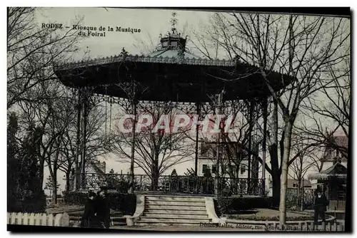 Ansichtskarte AK Kiosque de la musique du Foiral Rodez