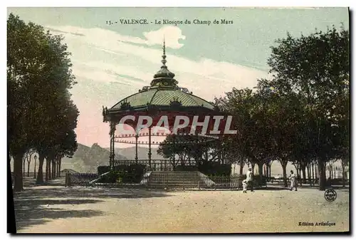 Cartes postales Kiosque du champ de Mars Valence