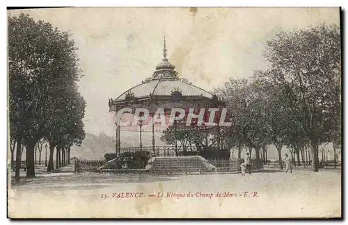 Cartes postales Kiosque du Champ de Mars Valence